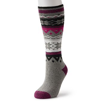 Women's Heat Holders Lite 5x Warmer Long Midweight Thermal Fairisle Socks