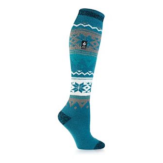 Women's Heat Holders Lite 5x Warmer Long Midweight Thermal Fairisle Socks