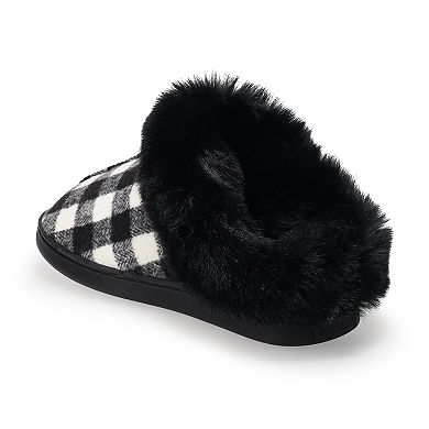 LC Lauren Conrad Allis Faux Fur Cuff Clog Women's Slippers