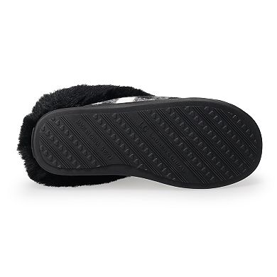 LC Lauren Conrad Allis Faux Fur Cuff Clog Women's Slippers