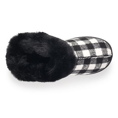 LC Lauren Conrad Allis Faux Fur Cuff Clog Women's Slippers