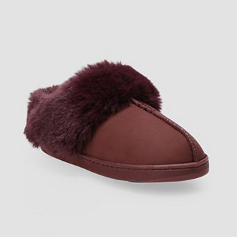 LC Lauren Conrad Allis Faux Fur Cuff Clog Women's Slippers