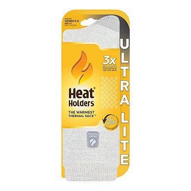 Women's Heat Holders Ultra Lite 3X Warmer Twist Crew Socks