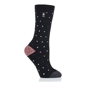 Women's Heat Holders Ultra Lite 3X Warmer Spots Crew Socks