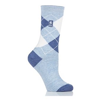 Women's Heat Holders Ultra Lite 3x Warmer Argyle Crew Socks