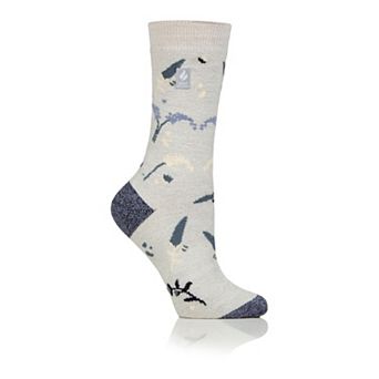 Women's Heat Holders Ultra Lite 3x Warmer Wildflower Crew Socks