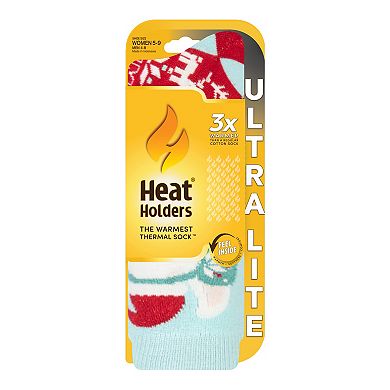 Women's Heat Holders Ultra Lite 3x Warmer Cozy Alpaca Crew Socks