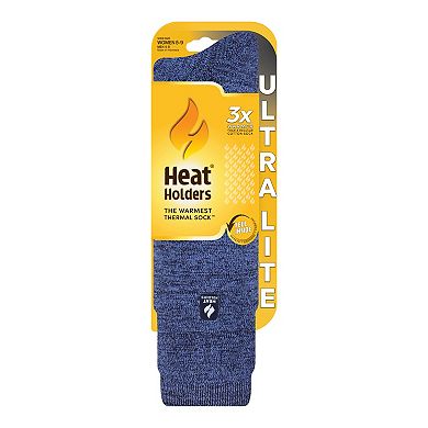 Women's Heat Holders Ultra Lite 3x Warmer Long Twist Crew Socks