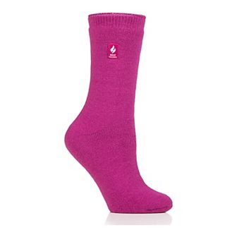 Women's Heat Holders Original 7x Warmer Solid Crew Socks size 8-13