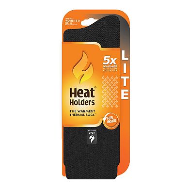 Women's Heat Holders Lite 5x Warmer Solid Crew Socks