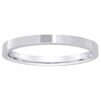 Alyson Layne 10k Gold Flat Comfort Fit Wedding Band