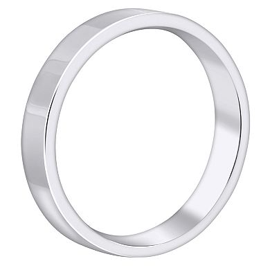 Alyson Layne Men's 10k Gold Flat Comfort Fit Wedding Band