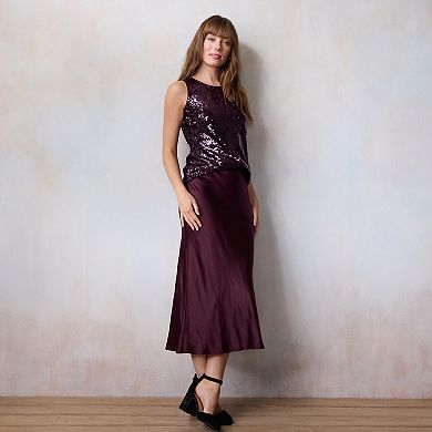 Women's LC Lauren Conrad Midi Slip Skirt