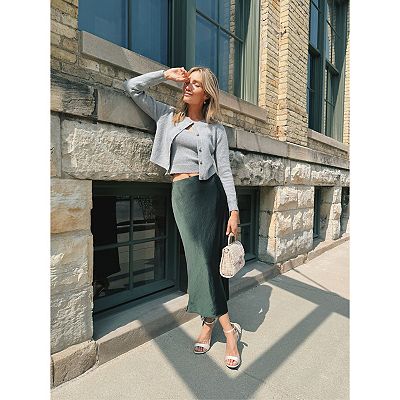 Women's LC Lauren Conrad Midi Slip Skirt