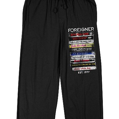 Men's Foreigner Cassette Tape Pajama Pants