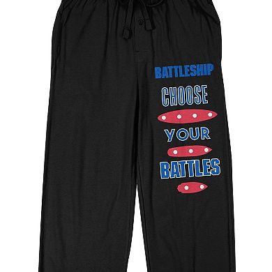 Men's Battleship Choose Your Battles Pajama Pants