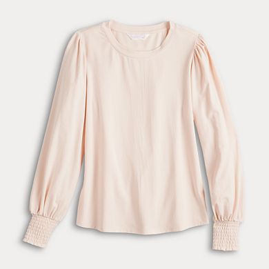 Women's LC Lauren Conrad Smocked Cuff Top