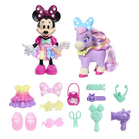 Детские куклы Disney Junior Minnie Mouse Groom & Glam Pony Set