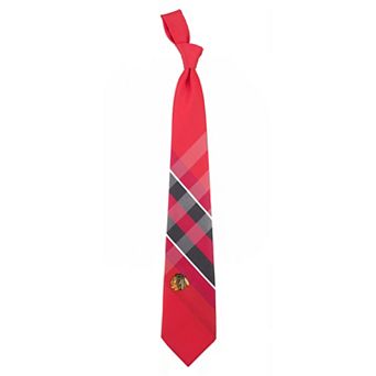 Men's NHL Chicago Blackhawks Grid Neck Tie