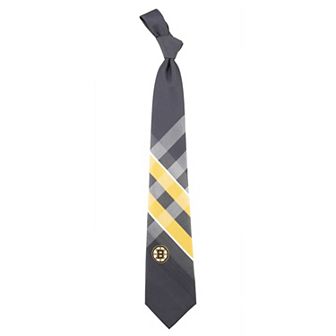 Men's NHL Boston Bruins Grid Neck Tie