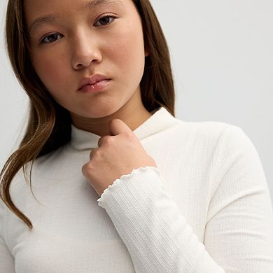 Girls 6-20 SO® Easy Cozy Mockneck Top in Regular & Plus Size