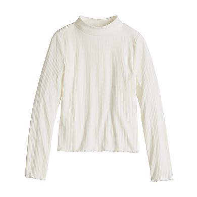 Girls 6-20 SO® Easy Cozy Mockneck Top in Regular & Plus Size