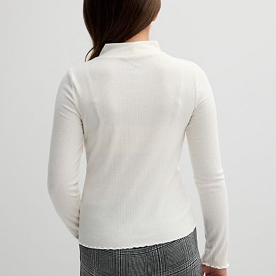 Girls 6-20 SO® Easy Cozy Mockneck Top in Regular & Plus Size