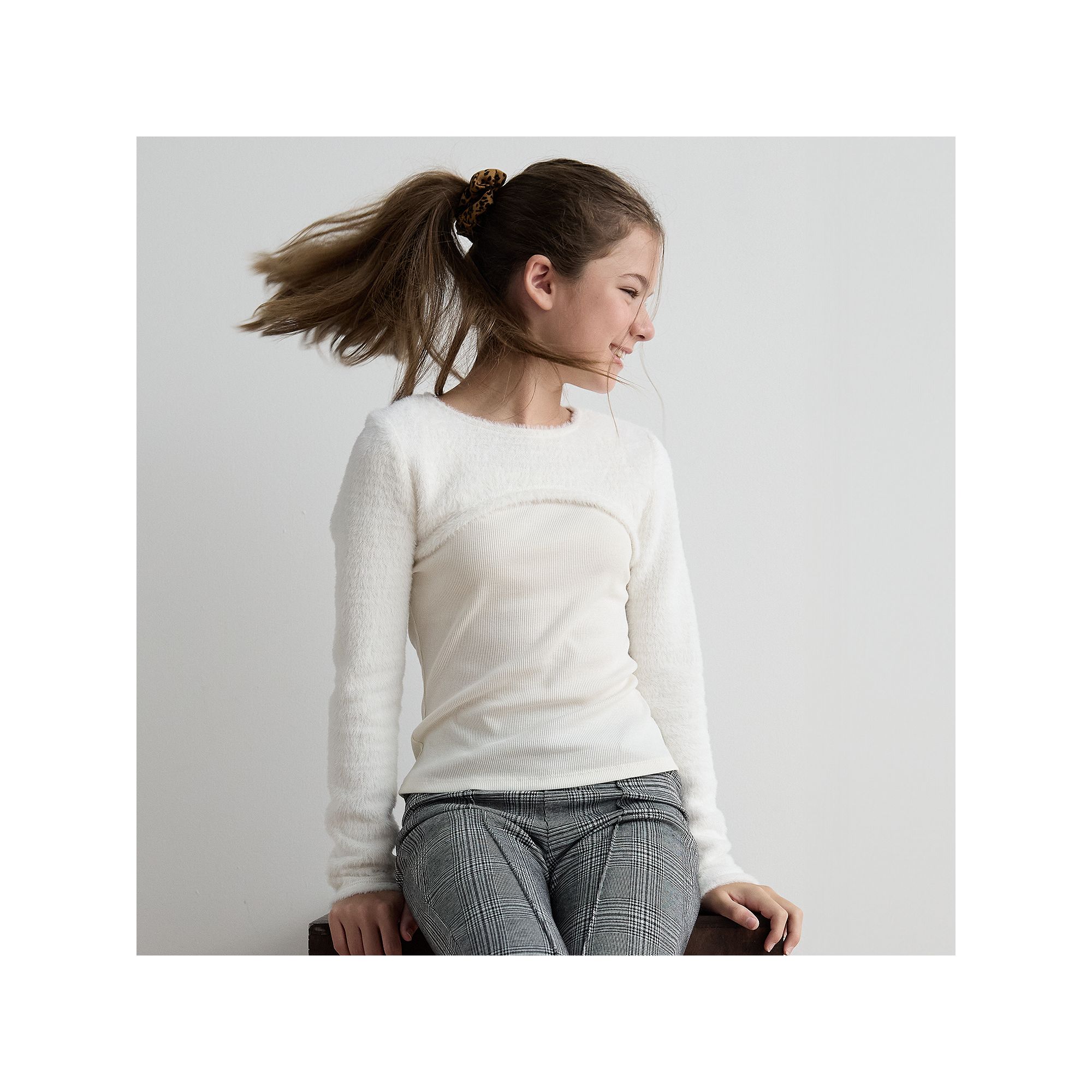Girls 6-20 SO® Cozy Shrug Twofer Long Sleeve Top in Regular & Plus Size, G
