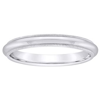 Alyson Layne 10k Gold Milgrain Comfort Fit Wedding Band