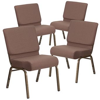 Emma And Oliver 4 Pack 21''w Stacking Church Chair
