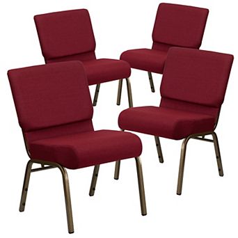 Emma And Oliver 4 Pack 21''w Stacking Church Chair