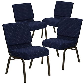 Emma And Oliver 4 Pack 21''w Stacking Church Chair