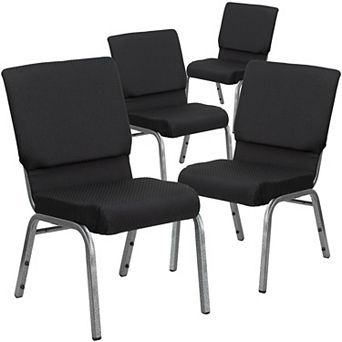 Emma And Oliver 4 Pack 18.5''w Stacking Church Chair