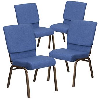 Emma And Oliver 4 Pack 18.5''w Stacking Church Chair