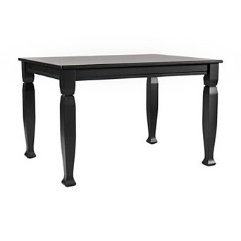 Merrick Lane Solid Wood Dining Table With Stylish Sculpted Legs