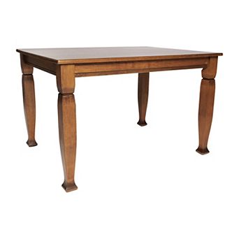 Merrick Lane Solid Wood Dining Table With Stylish Sculpted Legs