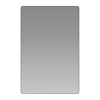 Merrick Lane Hanging Mirror Modern Metal Frame Bordered Wall Mount Mirror with Rounded Corners