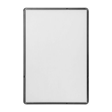 Merrick Lane Hanging Mirror Modern Metal Frame Bordered Wall Mount Mirror with Rounded Corners