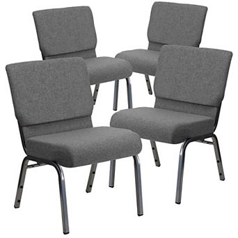 Emma And Oliver 4 Pack 21''w Stacking Church Chair