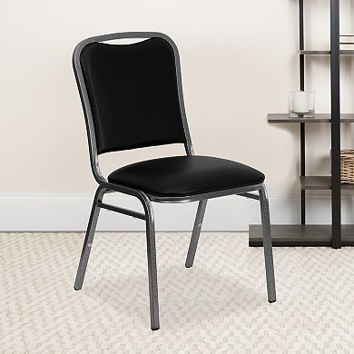 Emma And Oliver 4 Pack Stacking Banquet Chair With Vinyl And 1.5'' Thick Seat - Frame