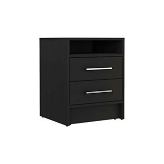 Eter Nightstand, Superior Top, Two Drawers