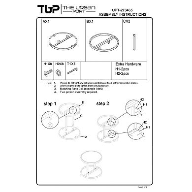Beri 18 Inch Side End Table, Round White Natural Marble Top, Classic Slim Black Iron Frame