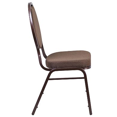 Emma And Oliver 4 Pack Teardrop Back Stacking Banquet Chair