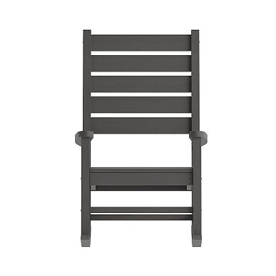 Merrick Lane Classic Outdoor All-Weather HDPE Rocking Chair