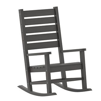 Merrick Lane Classic Outdoor All-Weather HDPE Rocking Chair