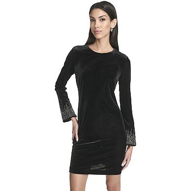 Women's Harper Rose Long Bell Sleeve Shift Short Dress