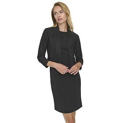 Women's Harper Rose Long Sleeve Open Front Shrug Cardigan, Size: Small, Black