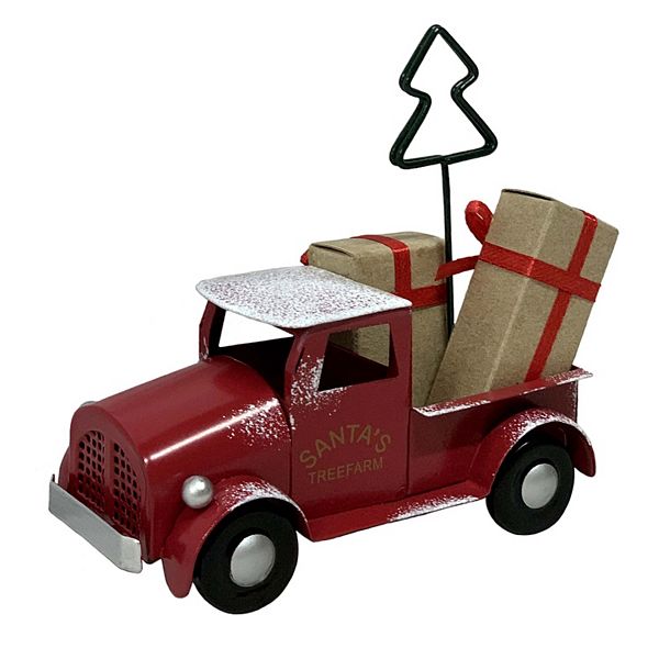 St. Nicholas Square® Red Truck Photo Clip Table Decor - Multi