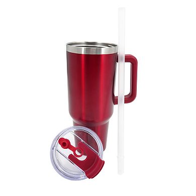 St. Nicholas Square® Red Stainless Steel Travel Mug