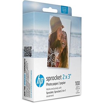Hp Sprocket Premium Zink Photo Paper 2x3 (100 Sheets) - Compatible With Hp Sprocket Photo Printers